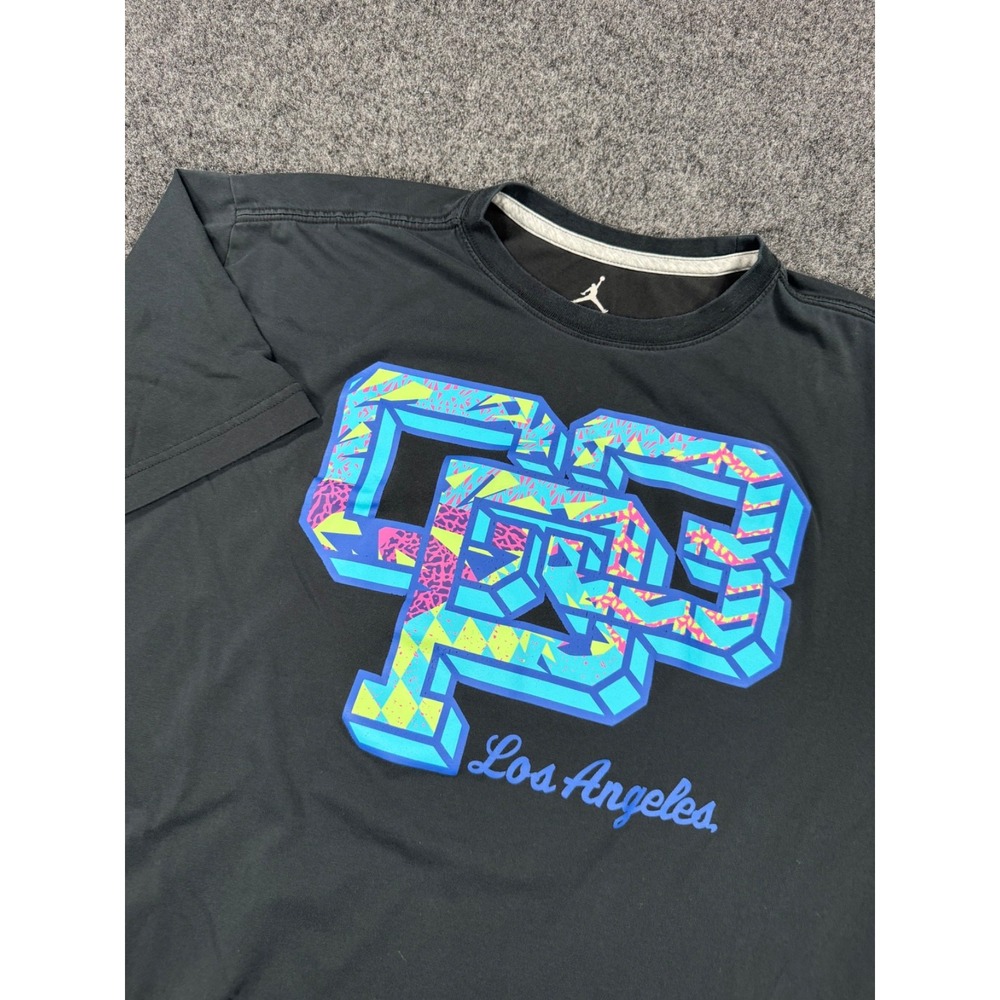 Jordan CP3 Los Angeles T Shirt Mens 3XL Black Dri-Fit Chris Paul Graphic